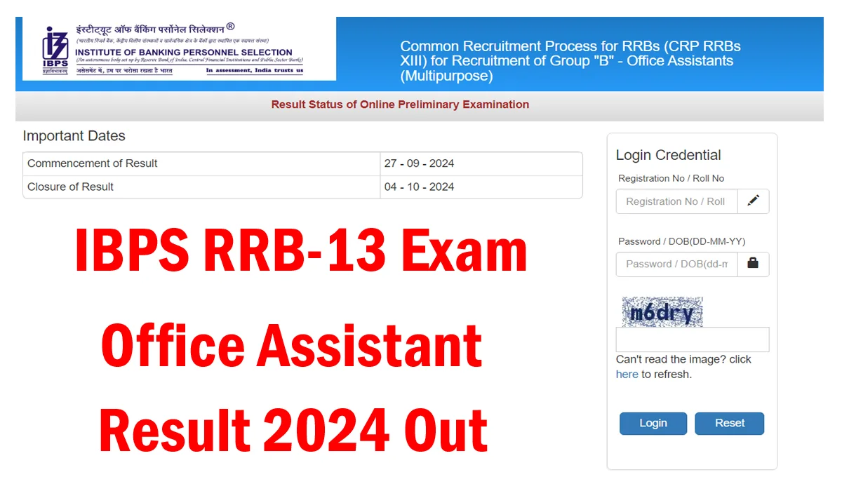 IBPS RRB 13th Final Result 2024