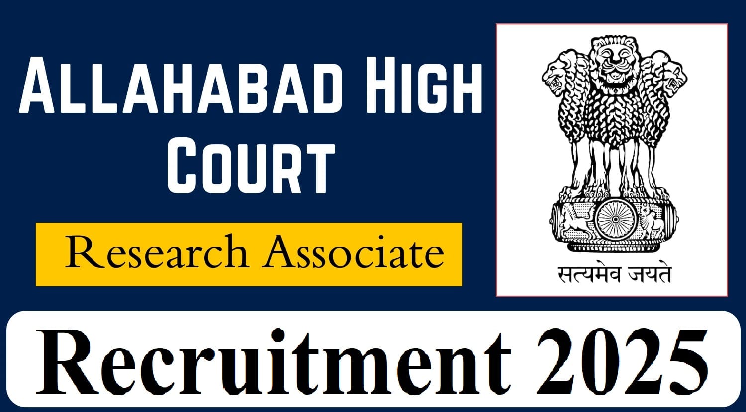 Allahabad High Court Research Associates Recruitment 2025