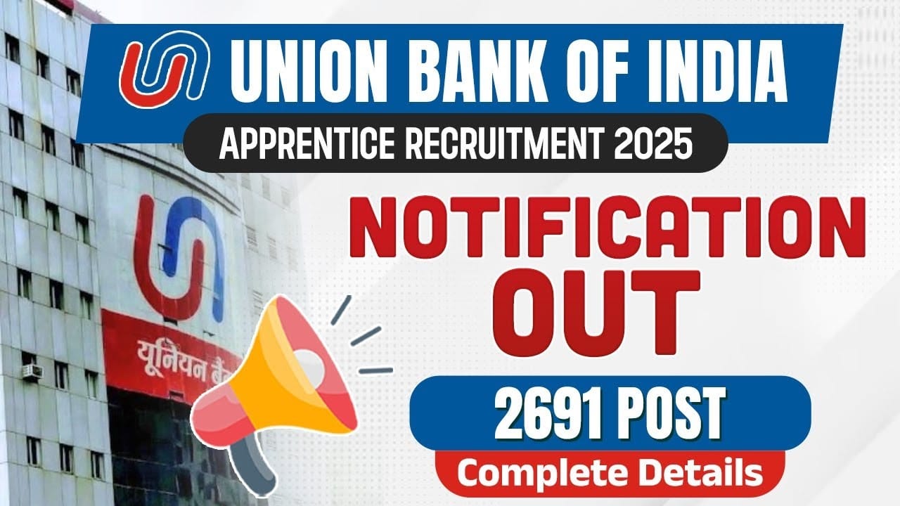 Union Bank of India Apprentice Recruitment 2025