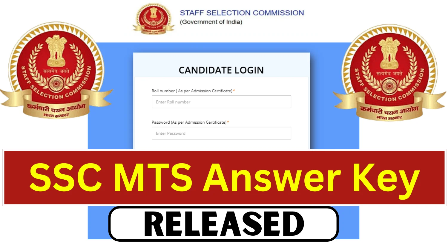 SSC MTS & Havaldar 2024 Final Answer Key