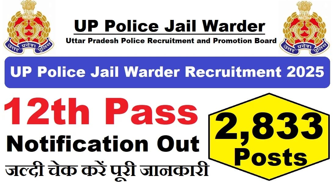 UP Police Jail Warder Recruitment 2025