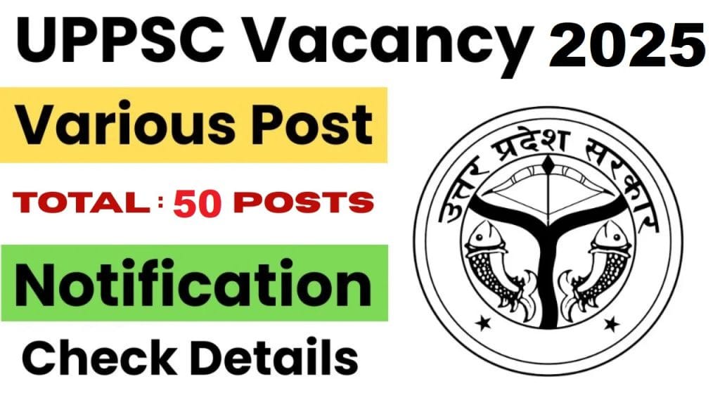 UPPSC Various Post Direct Recruitment 2025
