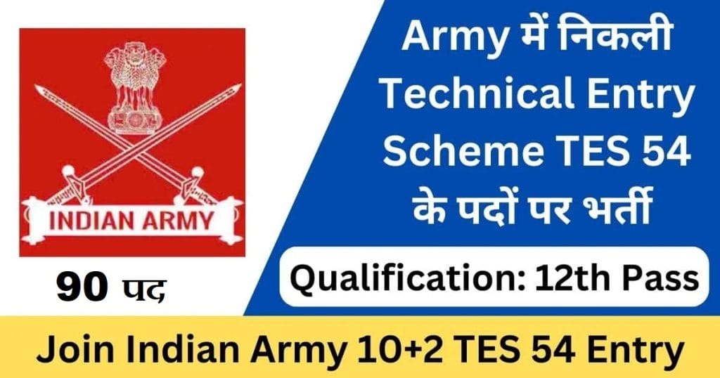 Army 10+2 TES 54 Recruitment 2025