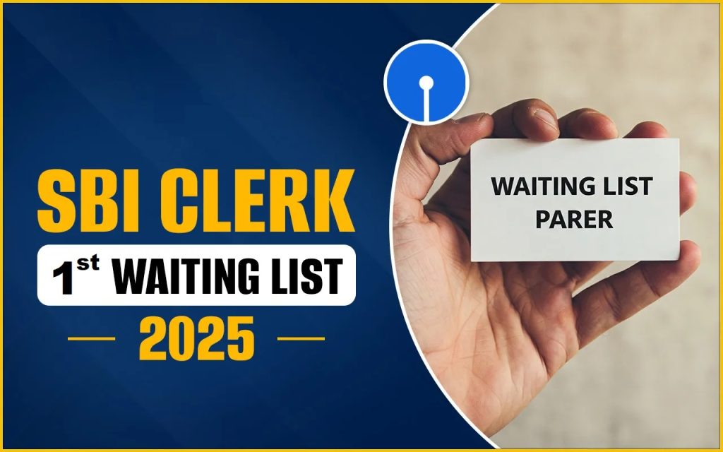 SBI Bank Clerk 1st Wait List 2025