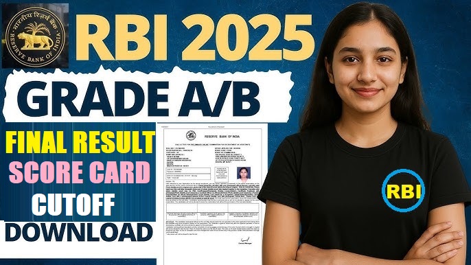 RBI Grade A, B Final Result 2025
