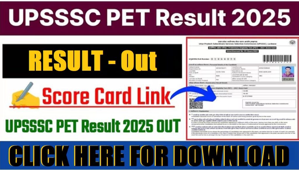 UPSSSC PET Result 2025