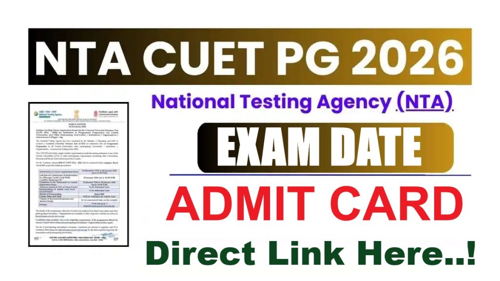NTA CUET PG Exam Date 2026