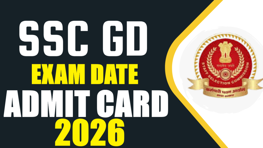 SSC GD Constable Exam Date 2026